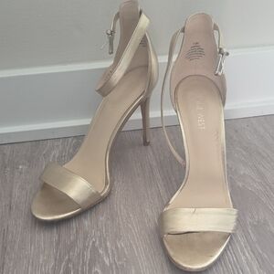 Nine West Metallic Gold Heels